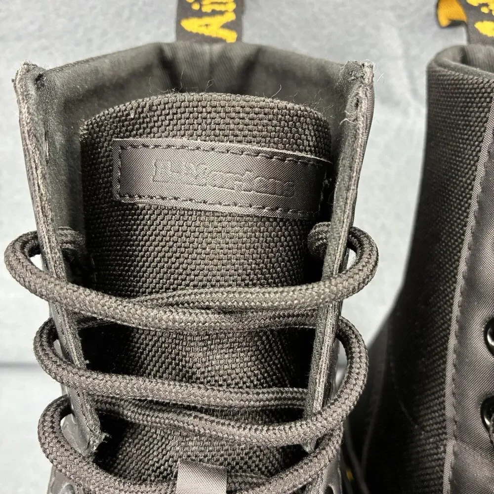 Dr. Martens Combs II Black Canvas Combat Boots Men’s US 8 Women’s US 9 Lace Up